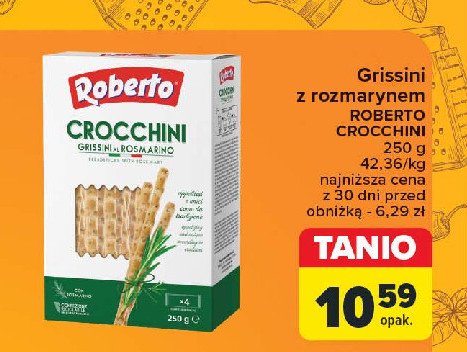 Paluszki grissini rozmaryn ROBERTO promocja w Carrefour