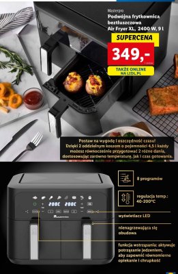Frytkownica podwójna 2400w Masterpro promocja