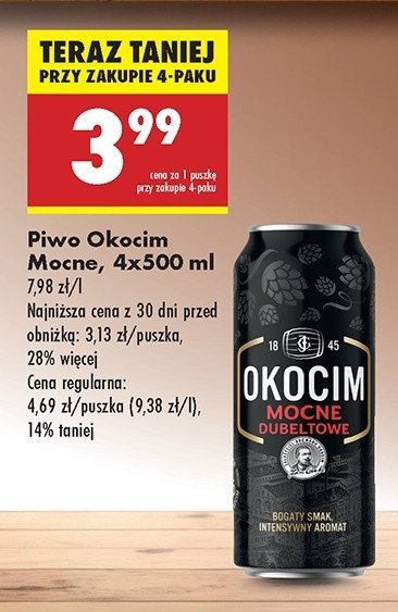 Piwo Okocim mocne dubeltowe promocja