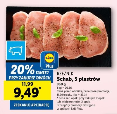Schab wieprzowy bez ko艣ci plastry Rze藕nik codzienna dostawa promocja
