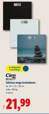 Szklana waga łazienkowa  promocja w Lidl