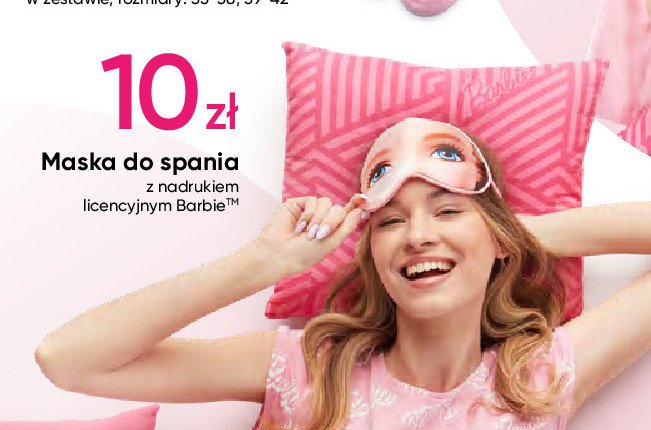 Maska do spania barbie promocja