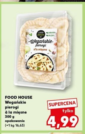 Pierogi wegańskie a'la mięsne Food house promocja