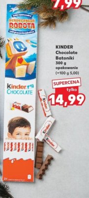 Batoniki KINDER Chocolate promocja w Kaufland