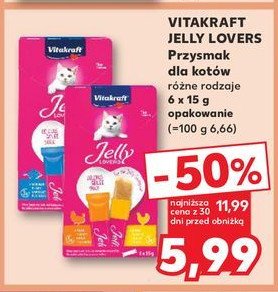 Przysmak dla kota rybne Vitakraft jelly lovers promocja w Kaufland