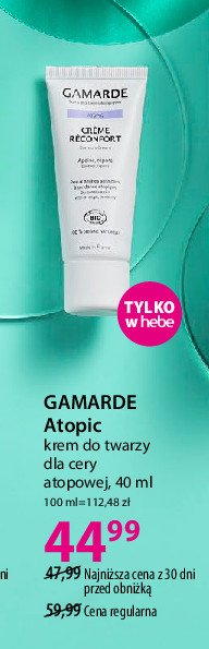 Krem do twarzy Gamarde atopic promocja