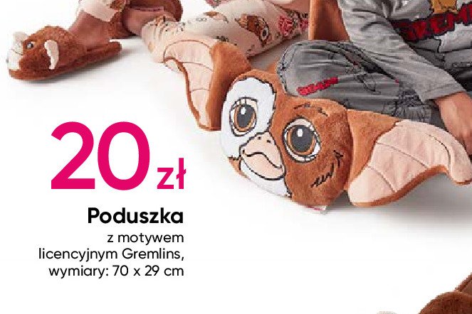 Poduszka gremlin 70 x 29 cm promocja w Pepco