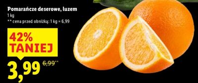 Pomarańcze deserowe, luzem promocja w Lidl