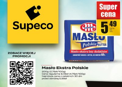 Masło Masło Ekstra Polskie promocja w Supeco