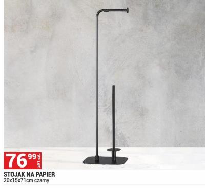 STOJAK NA PAPIER 20x15x71cm czarny promocja w Merkury Market