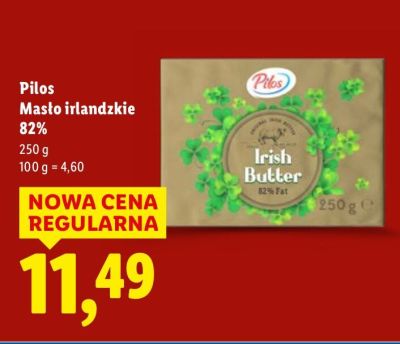 Masło irlandzkie 82% promocja w Lidl
