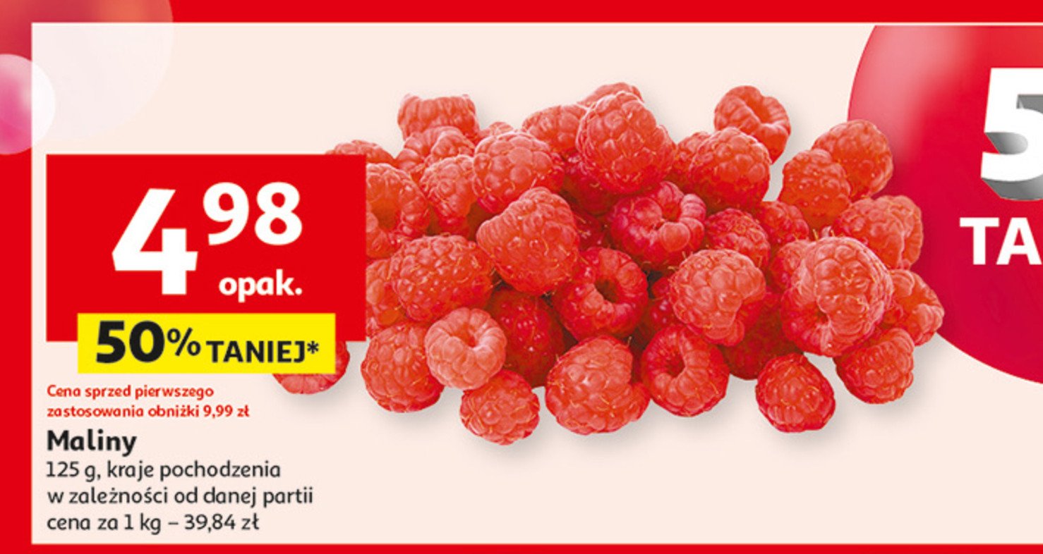Maliny promocja w Auchan
