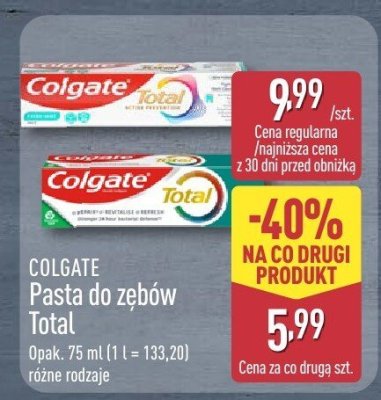 Pasta do zębów Total promocja w Aldi