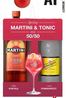 Martini Fiero + tonic Schweppes promocja w Biedronka