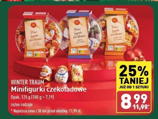 Figurki czekoladowe Wintertraum promocja w Aldi