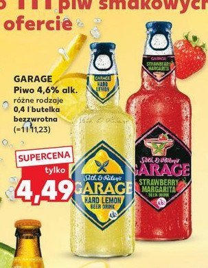Piwo GARAGE STRAWBERRY MARGARITA promocja