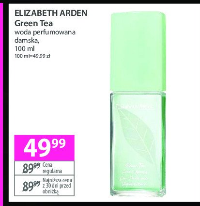 Woda toaletowa green tea Elizabeth arden green tea promocja