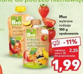 Mus brzoskwinia jabłko banana K-classic bio promocja
