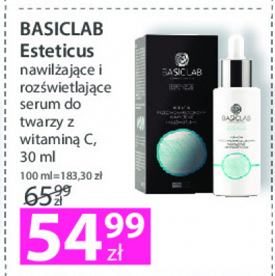 Kuracja przeciwzmarszczkowa nawilżenie i rozświetlenie Basiclab promocja
