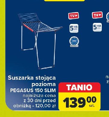 Suszarka pegasus 150 solid slim Leifheit promocja