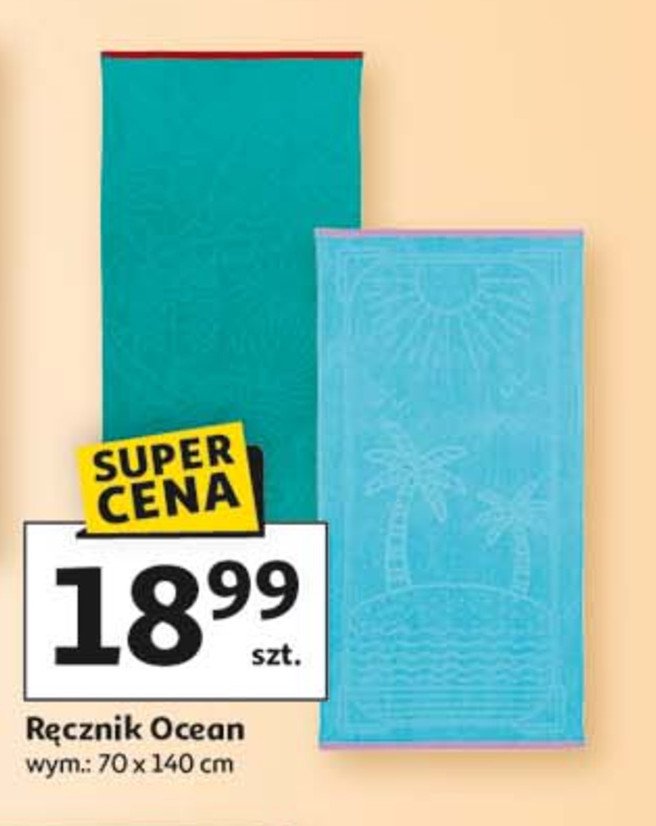 Ręcznik 70 x 140 cm ocean promocja w Auchan