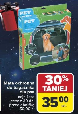 Mata ochronna do bagażnika dla psa promocja w Carrefour