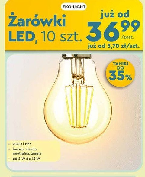 Żarówki led gu10 Eko-light promocja