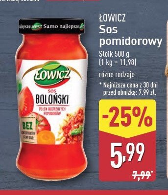 Sos boloński Łowicz promocja