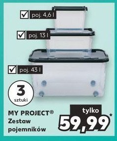 Pojemniki 4.6 l + 13 l + 43 l K-classic myproject promocja