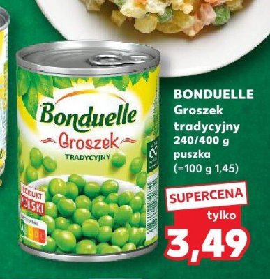 Groszek konserwowy tradycyjny Bonduelle promocja w Kaufland