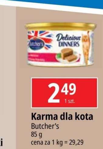 Karma dla kota z wołowiną i wątróbką Butcher's delicious dinners promocja