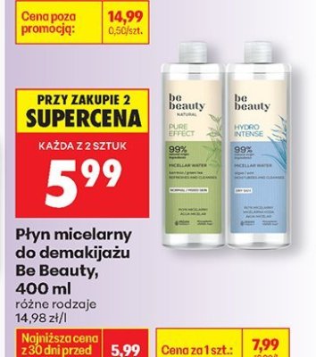 Płyn micelarny do demakijażu, różne rodzaje 400 ml promocja w Biedronka