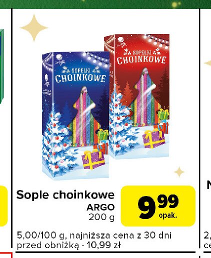 Sopelki choinkowe Argo promocja