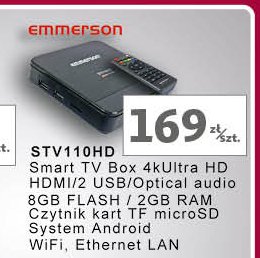 Android tv box stv110hd Emmerson promocja