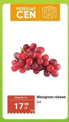 Winogrono różowe luz promocja w Biedronka