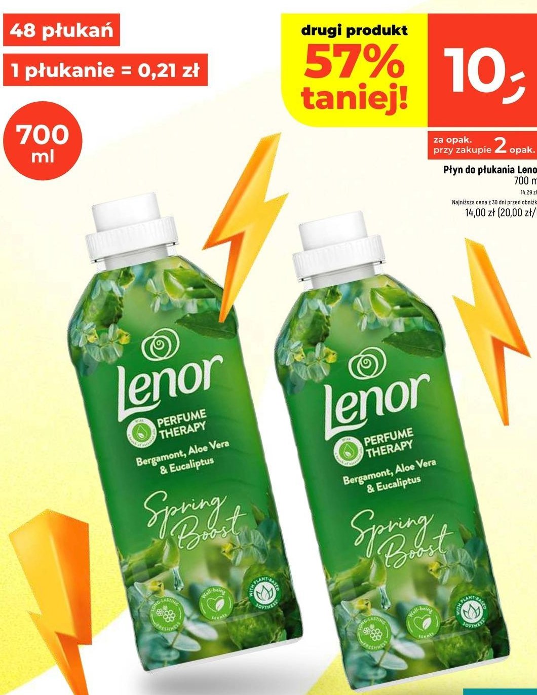 Płyn do płukania spring boost Lenor promocja