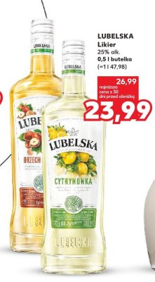 Likier LUBELSKA 25% alk. 0,5 l butelka promocja w Kaufland