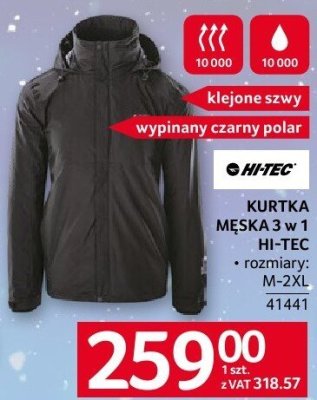Kurtka męska 3 w 1 HI-TEC promocja w Selgros
