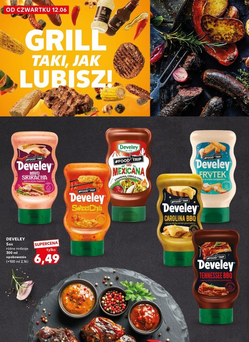 Sos carolina bbq DEVELEY FOOD TRIP promocja w Kaufland