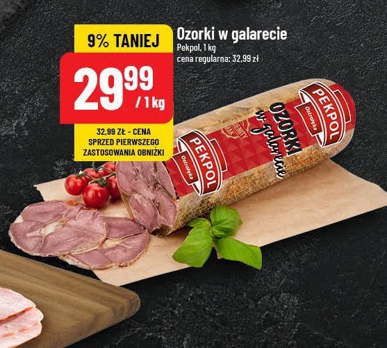 Ozorki w galarecie Pekpol promocja