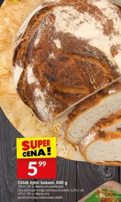Chleb żytni babuni, 600 g promocja w Twój Market