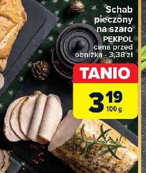 Schab pieczony na szaro Pekpol promocja w Carrefour