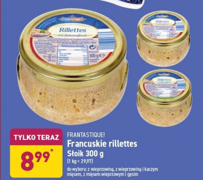Rillettes z wieprzowiny i gęsi Frantastique! promocja