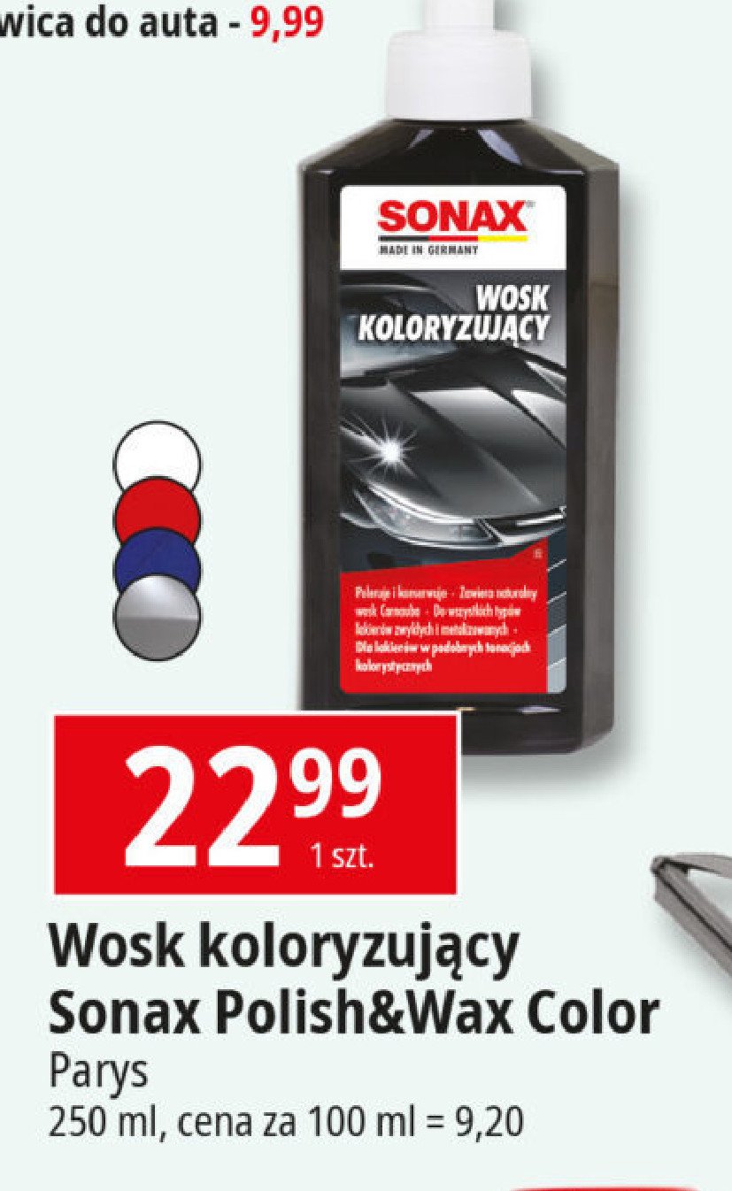 Wosk koloryzuj膮cy nano pro czarny Sonax promocja