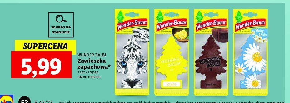 Choinka zapachowa cytryna Wunder-baum promocja