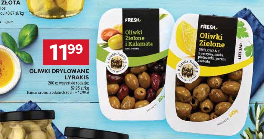 Oliwki zielone z cytryną Fresh promocja w Stokrotka