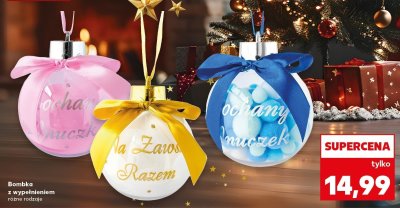 Bombka z wypełnieniem różne rodzaje promocja w Kaufland