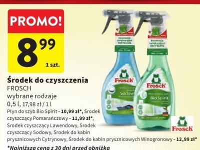 Środek do czyszczenia Frosch wybrane rodzaje 0,5 l promocja w Intermarche