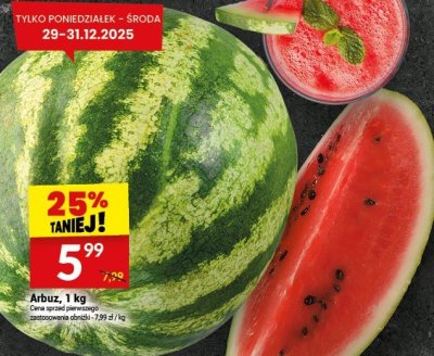 Arbuz, 1 kg promocja w Twój Market