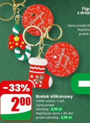 Brelok silikonowy różne wzory promocja w Dino